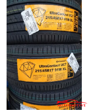 Lốp (Vỏ) xe ô tô Continental 215/45R17 UltraContact UC7 Malaysia (Lốp theo xe Kia Rondo)