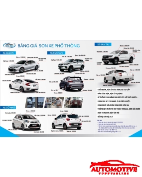 BẢNG GIÁ SƠN XE 3