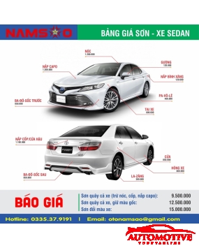 BẢNG GIÁ SƠN XE 5