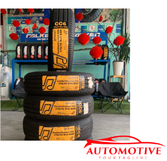 Lốp (Vỏ) xe ô tô Continental 175/70R14 ComfortContact CC6 (Lốp theo xe Kia Soluto)