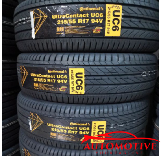 Lốp (Vỏ) xe ô tô  Continental 215/55R17 UltraContact UC6 (Lốp theo xe Kia Carens)