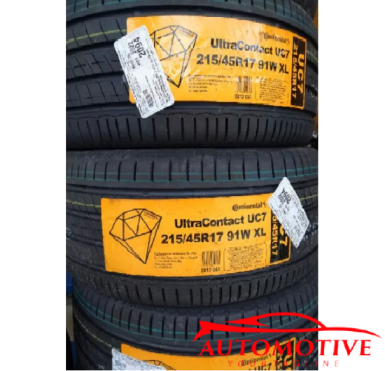 Lốp (Vỏ) xe ô tô Continental 215/45R17 UltraContact UC7 Malaysia (Lốp theo xe Kia Rondo)