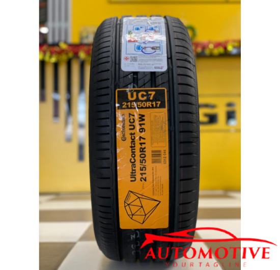 Lốp (Vỏ) xe ô tô Continental 215/45R17 UltraContact UC7 Malaysia (Lốp theo xe Kia Rondo)