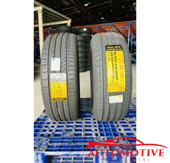  LỐP (Vỏ) xe ô tô Continental 235/60R18 UltraContact UC6 SUV (Lốp theo xe Kia Sedona)