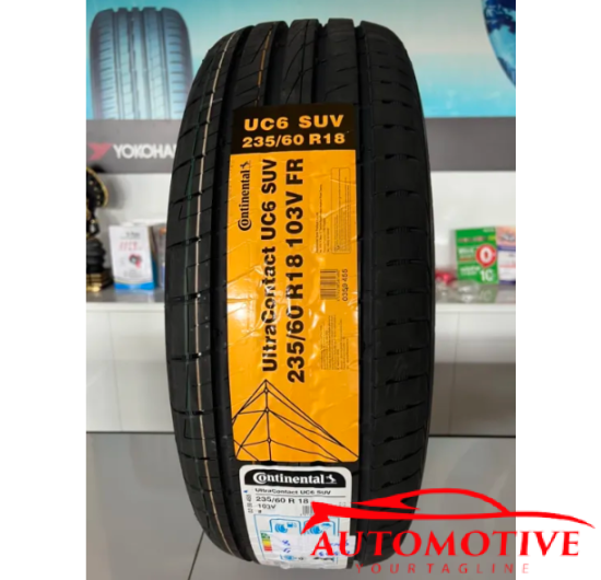  LỐP (Vỏ) xe ô tô Continental 235/60R18 UltraContact UC6 SUV (Lốp theo xe Kia Sedona)